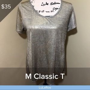Medium Elegant Lularoe Gold Classic T